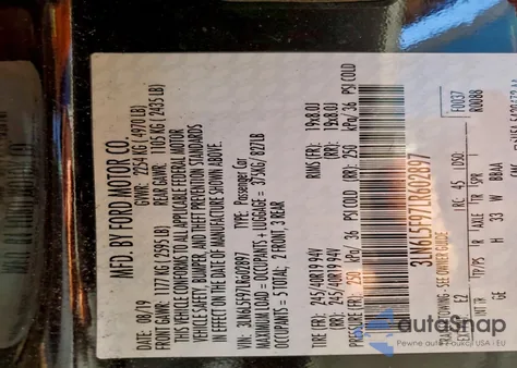 2020 Lincoln Mkz Reserve from USA, damaged, VIN 3LN6L5F97LR602897